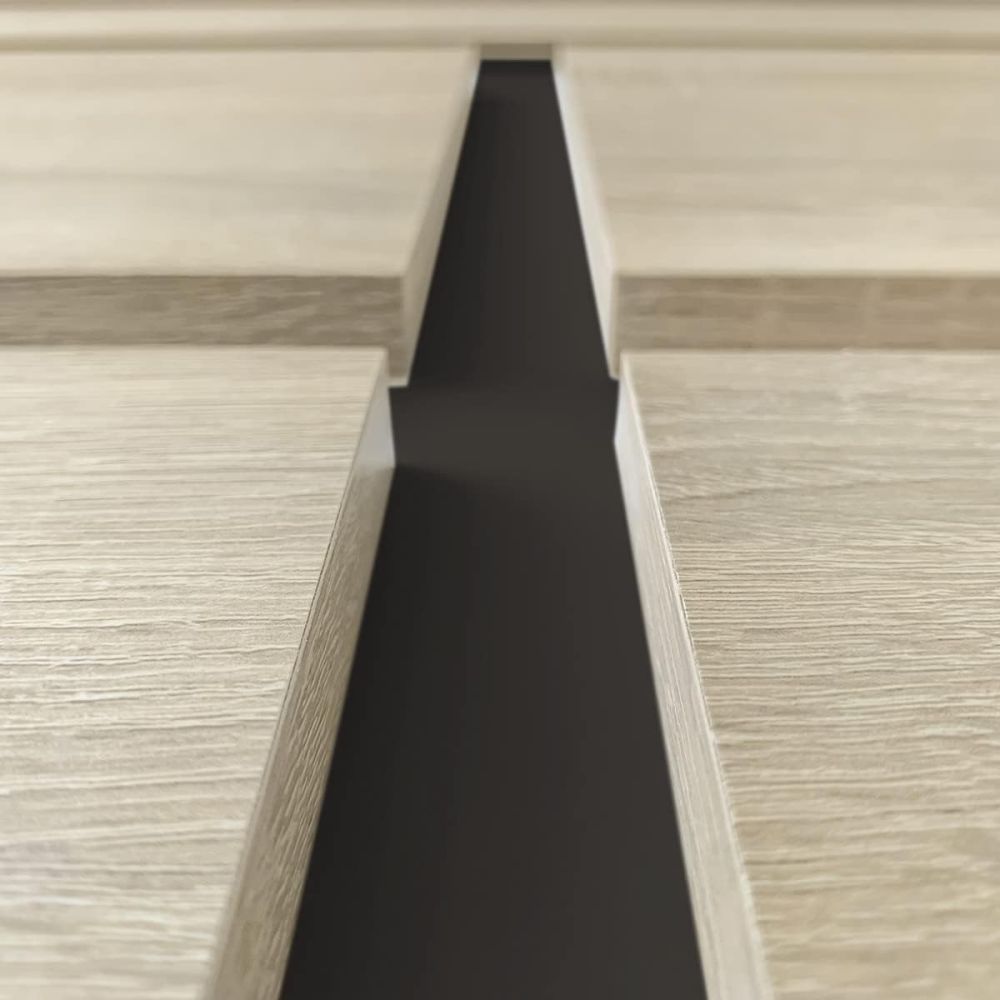 Cabezal para Cama de Matrimonio con patas, Color Cambria y Grafito, Medidas: 160 cm (Ancho) x 119,3 cm (Alto) x 3,8 cm (Fondo)
