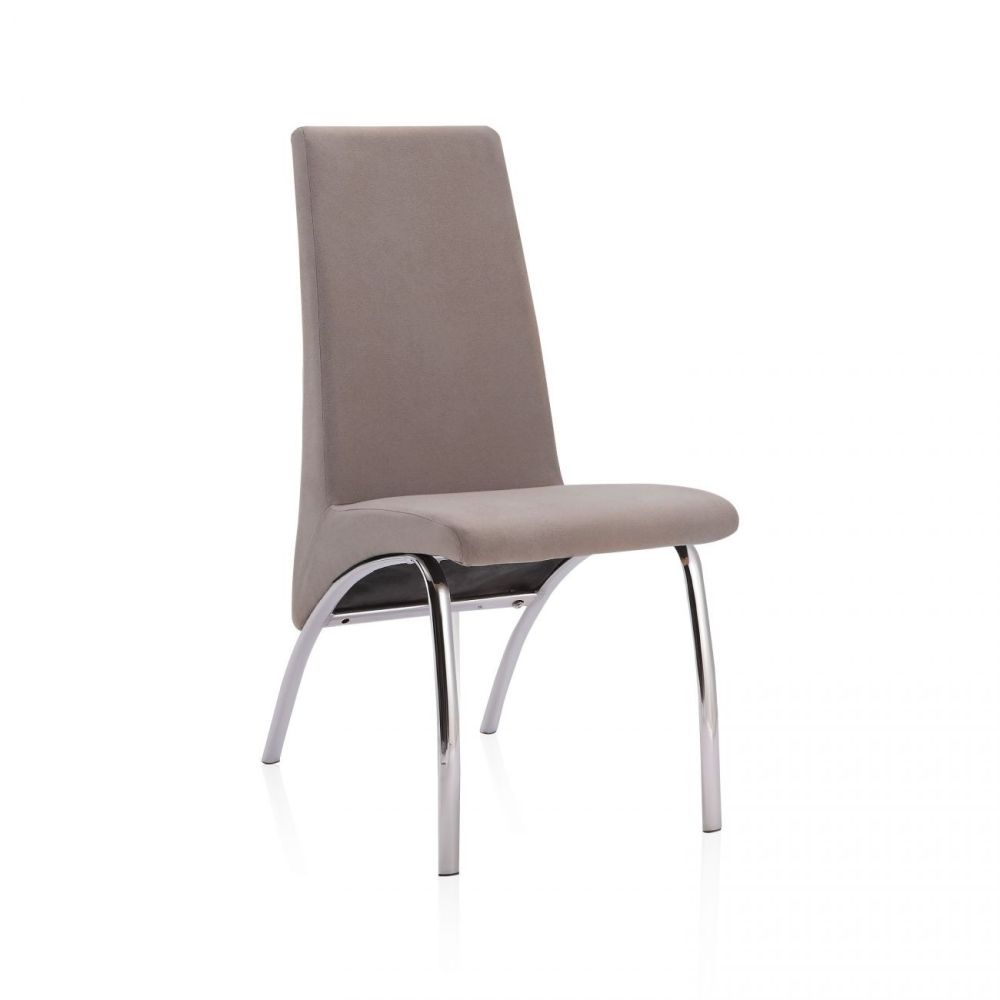 Pack 2 Sillas de Comedor, Sillas para Salón, Acabado en Tejido Marengo, Medidas: 44 cm (Ancho) x 61 cm (Largo) x 95 cm (Alto)