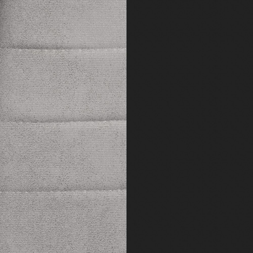Pack de 6 Sillas Tapizadas para Comedor/Salón – Marengo y Patas Negras en Aluminio, Dimensiones: 40 cm x 42 cm x 96 Cm