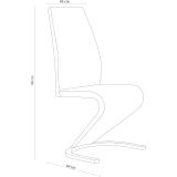 Pack de 2 Sillas de Comedor, Salón o Cocina – Tapizadas en Tela Jarama Color Marengo, Medidas: 45 cm x 64 cm x 100 cm
