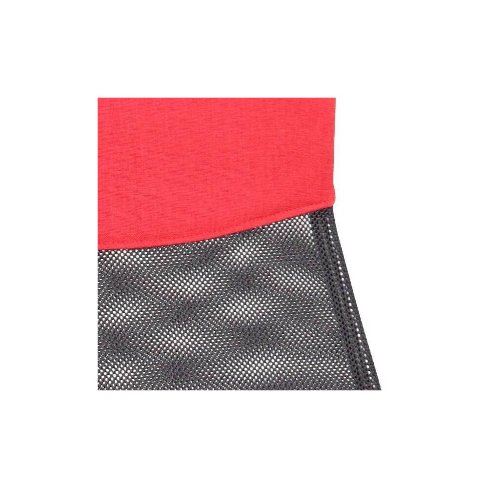 Silla de Oficina Ergonómica con Respaldo Alto en Símil Piel Negra y Roja, Regulable- Medidas 59x60x110-120 cm