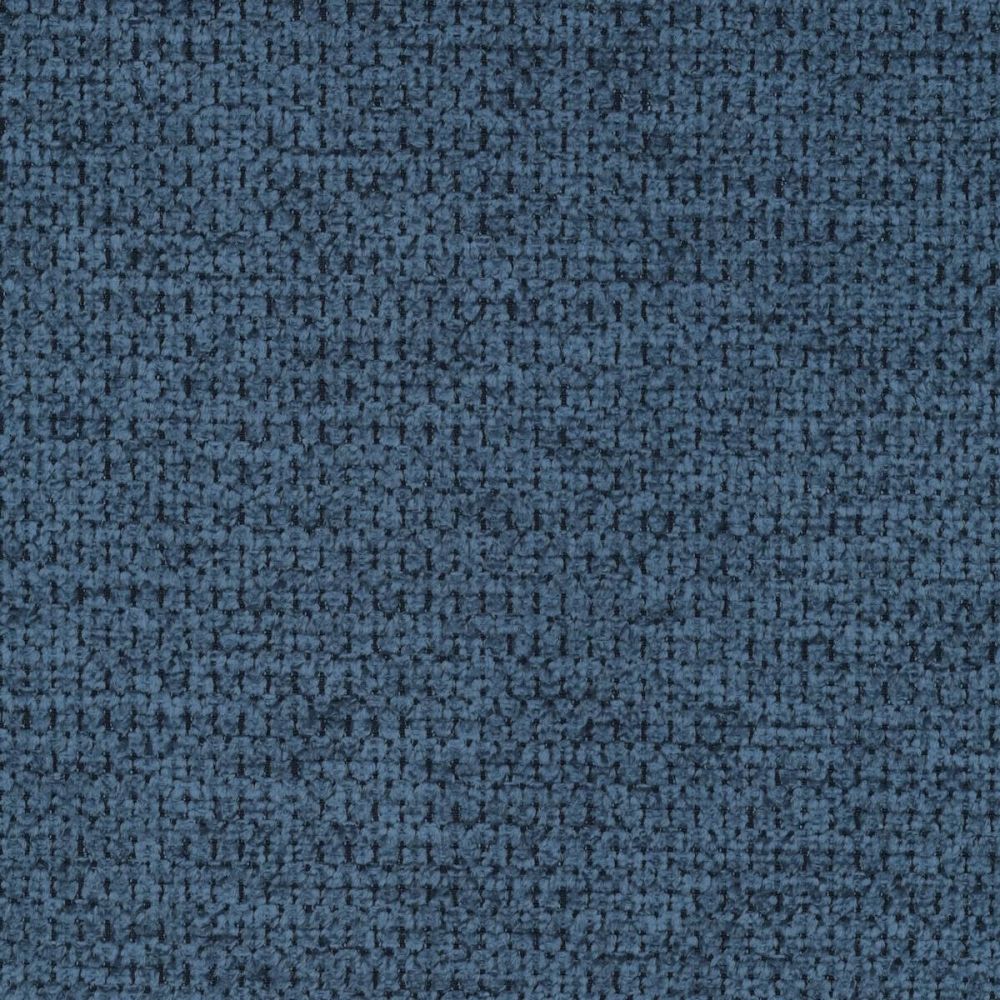 Juego de 4 Sillas con Estructura de Madera Tapizadas en Tela Azul Repelente al Agua y Patas Metálicas -Medidas 43x56x95 cm