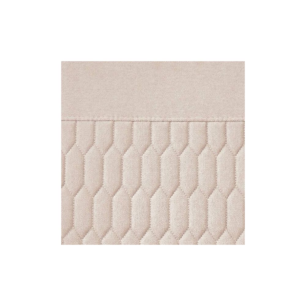 Pack de 4 Sillas de Madera con Relleno de Espuma, Tapizadas en Tela Beige, Patas Metálicas Negras, Medidas 44x60x99 cm