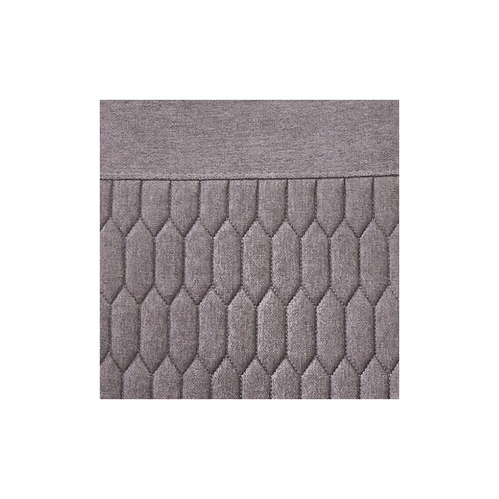 Pack de 4 Sillas de Madera con Relleno de Espuma, Tapizadas en Tela Gris, Patas Metálicas Negras, Medidas 44x60x99 cm