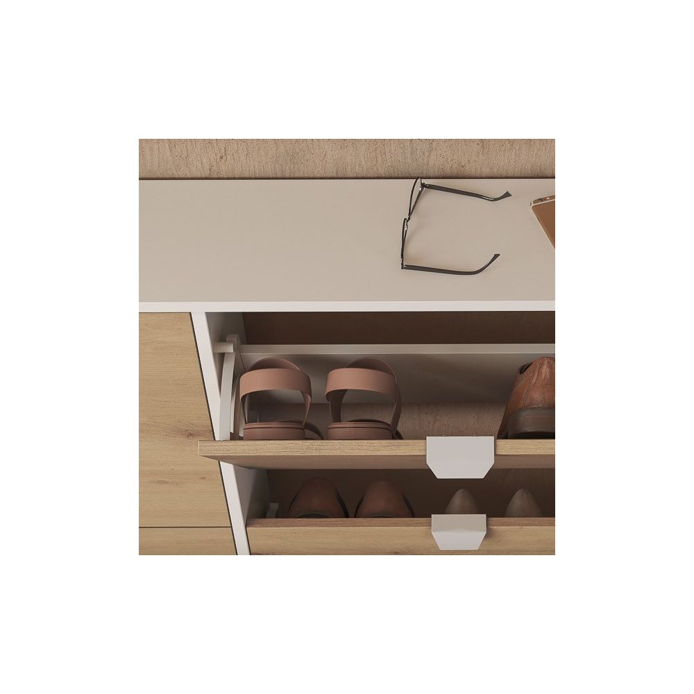 Mueble Zapatero - Almacenamiento Elegante y Práctico | 97,4 x 116,8 x 20 cm (alto x ancho x fondo)