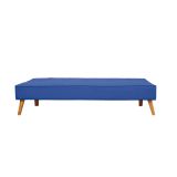 Sofá Cama Clic Clac 3 Plazas Tipo Libro, Color Azul oscuro, Diseño Moderno, 188x88x88 cm