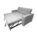 Sofá Cama 2 Plazas con Reposabrazos, Diseño Moderno y Elegante, Color Gris, 167x90x96,5 cm