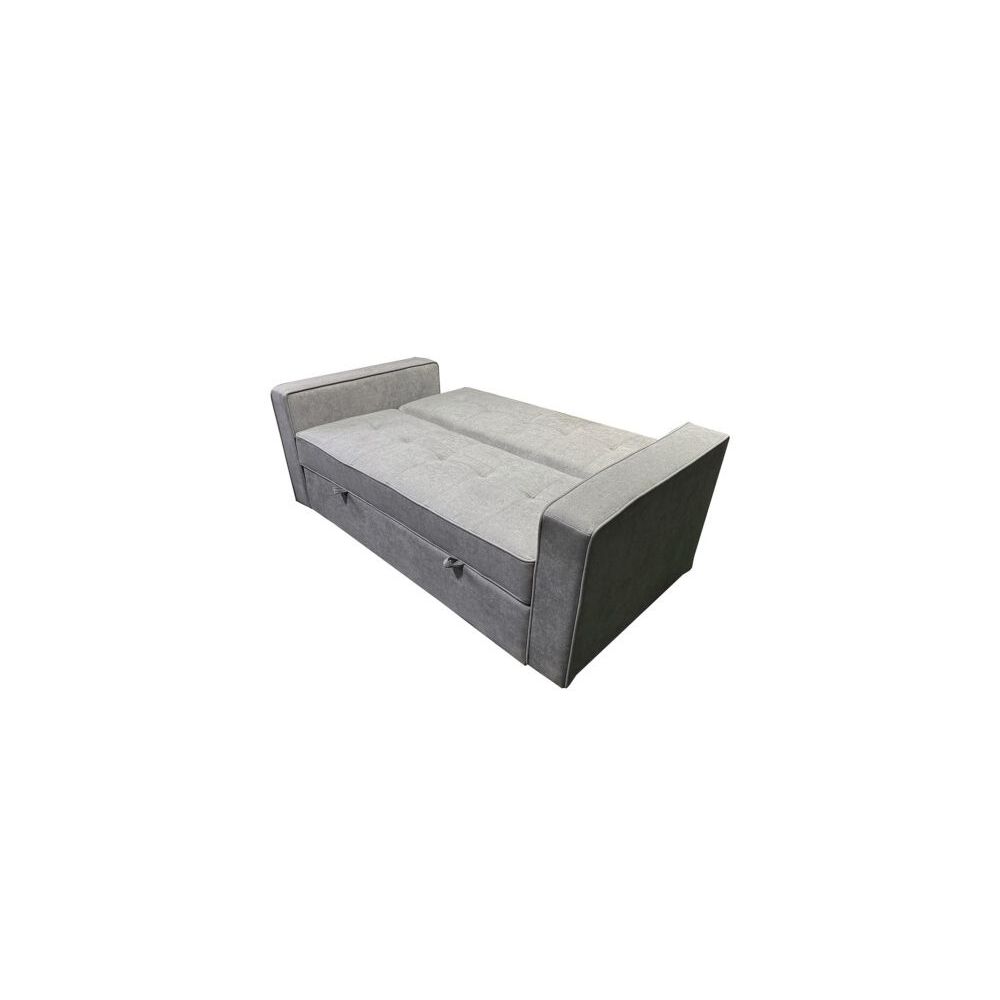 Sofá Cama 2 Plazas con Reposabrazos, Diseño Moderno y Elegante, Color Gris, 167x90x96,5 cm